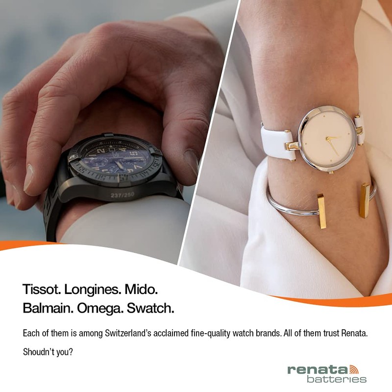 Renata Silver Oxide Watch Battery 377 - SR626SW (3 Batteries)