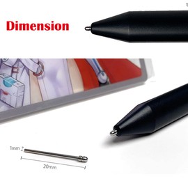 2 Pcs SLAUNT S Pen Tips Stainless Steel Compatible with Remarkable 2 Paper Tablet Marker Plus Metal Replacement Pen Tips/Nibs