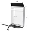 Black Mailboxes with Key Lock, Wall Mounted Large Capacity Mailbox,