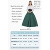 BEAUTELICATE Victorian Skirt Renaissance Skirt 100% Cotton Long Skirt Medieval