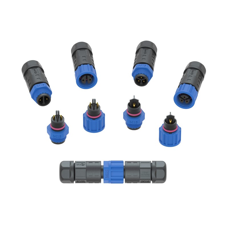 AOHUA Waterproof Connector IP68 Outdoor Electrical Plug Wire to Wire,