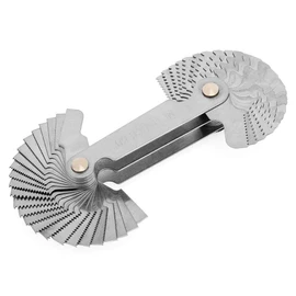 AnNafi® Herramienta de calibre de corte de paso de rosca de rosca, tornillo métrico de acero inoxidable | Herramienta de prueba e inspección | Calibres | Juego de herramientas de corte de paso de medidor de rosca