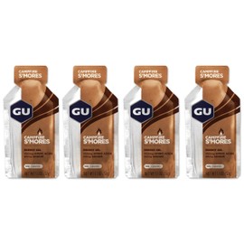 Gu Energy Running Gels - 4 Gel Taster Pack - Sports Energy Gels For Running , Cycling, Triathlon (Campfire S'mores)
