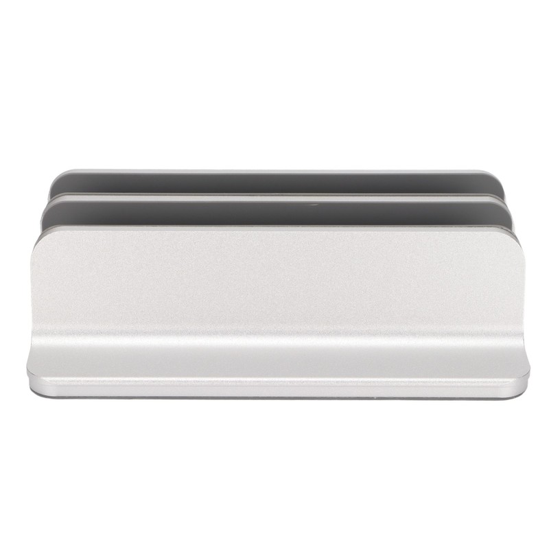 Laptop Holder Vertical 2 Slots Aluminum Alloy Adjustable Laptop Stand