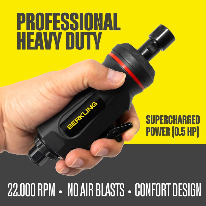Berkling Tools BT 6321 1/4" Straight Air Die Grinder –