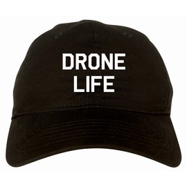 Kings Of NY Drone Life Quadcopter 6 Panel Dad Hat Cap Black