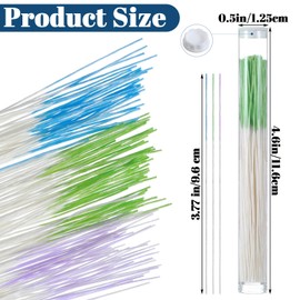 YBEATY 480 Pcs Ear Hole Floss Piercing Cleaner Floss Disposable Earring Hole Nose Ring Cleaning Line Aftercare Tool for Girls Women Men Pierced Ears Care Kit Odor Removal