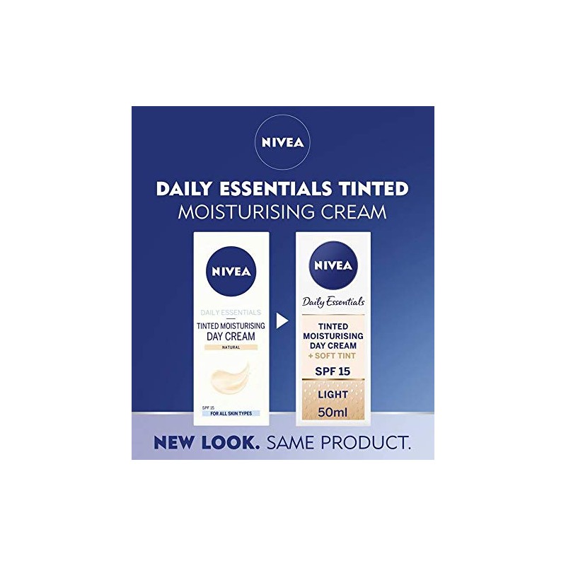 3 x NIVEA® Daily Essentials Tinted Moisturising Day Cream Natural