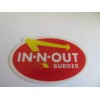 In-N-Out Burger Three (3) Magnets, Oval, Crossed Palm Trees &
