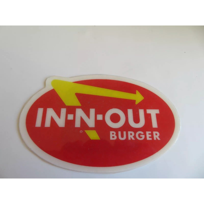 In-N-Out Burger Three (3) Magnets, Oval, Crossed Palm Trees &