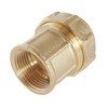 Somatherm 837-20-15 Straight Connector f15x21-20 Brass, Grey