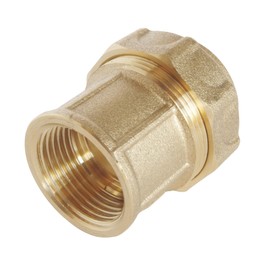 Somatherm 837-20-15 Straight Connector f15x21-20 Brass, Grey