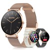 Ultra-thin Stainless Steel Smartwatch for Women Men 1.32'' Bluetooth