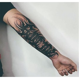 DQFART Natural Juice-Ink Tattoo fake tattoos that look real  – Complete Arm Wrap, Waterproof, Realistic, and Fashionably Unique - Specification: SET C