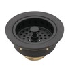 Westbrass R214-12 3-1/2-Inch Large Post Style Kitchen Sink Basket Strainer,