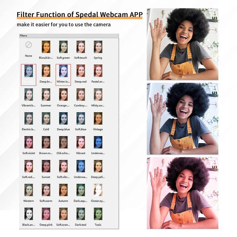 AutoFocus Webcam 1080p with Microphone - HD USB Webcam with