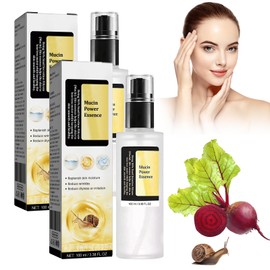 LETTERASHQP Snail Mucin Essence, 2 Pieces Snail 96 Mucin Power Essence, Snail Serum, Snail Facial Moisturiser Serum, Snail Mucin Skincare for All Skin Types Men Women