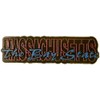 Massachusetts The Bay State Script Fridge Magnet