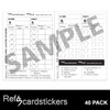 RefScardstickers - Football Soccer Referee Write-On Referee Card Match Day