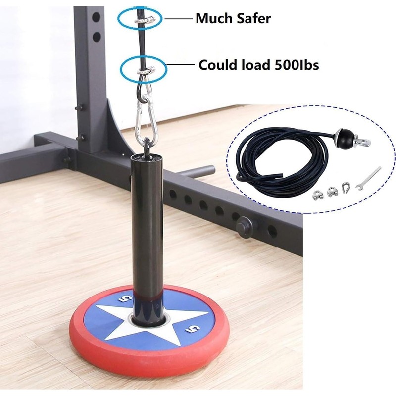 MEZOKUCEL Fitness Pulley Cable, Adjustable Home Gym Cable Pulley System，Replacement