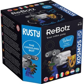Kosmos 617059 ReBotz - Rusty The Crawling Bot, Mini Robot for Building, Playing and Collecting for a Robo-Gang, Robot Toy, Experiment Set for Children from 8-12 Years, Multi-Language