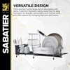 Sabatier Expandable Stainless Steel Dish Rack with Rust-Resistant Soft Coated