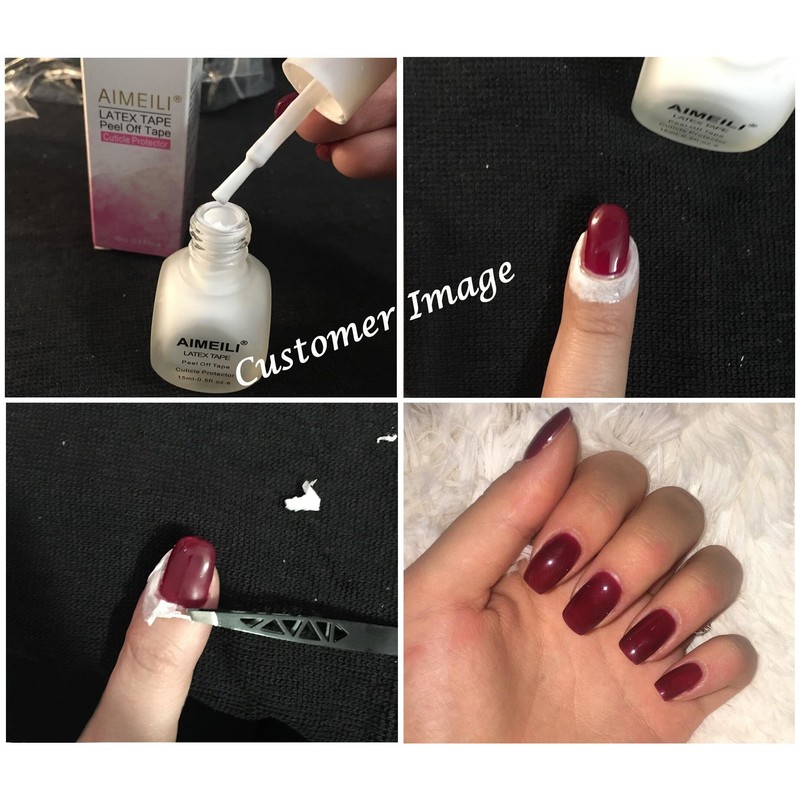 AIMEILI Latex Tape Skin Protector for Nail Art 15 ML