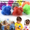 Lyfengdeam6 PCS Rubber Reaction Bounce Balls for Hand-Eye Coordination，Agility &