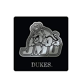 James Madison Decal (BLK/SIL JMU Bulldog Decal (4"), 4 in)