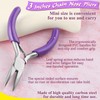 SPEEDWOX 3-Inch Chain Nose Pliers - Miniature Pocket Plier for