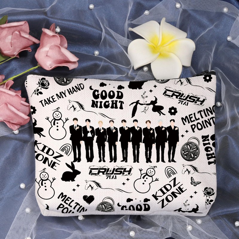 Kpop Member Fan Makeup Bag Korean Music Good Night Cosmetic