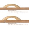 sourcing map Wood Pull Handles, 2pcs 116mm/4.57" Hole Distance Wooden