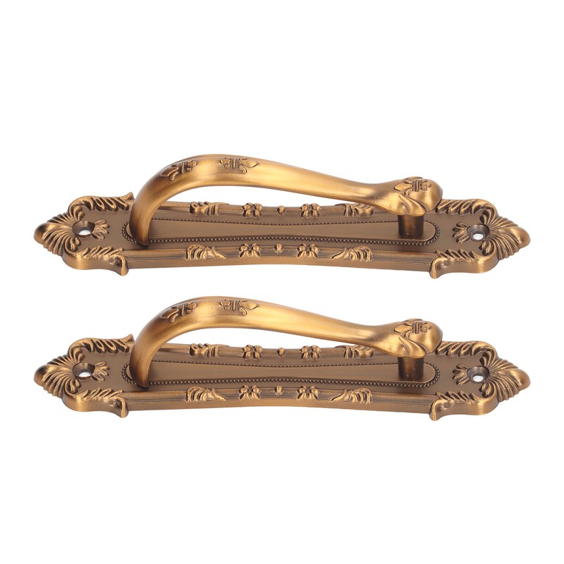 2pcs Barn Door Handle Heavy Duty Bronze Surface Mounted Sliding