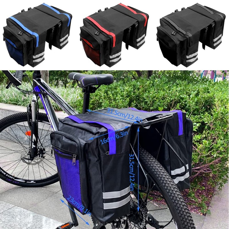 Tyuodna Bicycle Pannier Rack, Bicycle Bags Rear Pannier Rack, Waterproof,