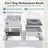 UPSKY - Cuencos elevados 3 en 1 para Perros, comedero