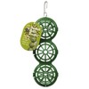 Jacobi Jayne BB-1 BasketBall Hanging Bird, Suet Ball Feeder, Green,