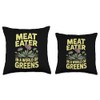 Carnivorous Plant Style Bug Eating Venus Flytrap Art Throw Pillow