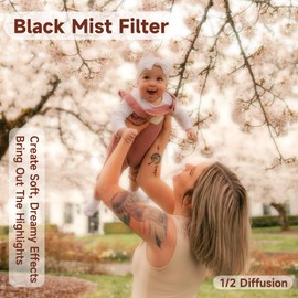 Walking Way 39MM Black Diffusion Filter 1/2 Pro Mist Filter Dreamy Cinematic Effect Soft Focus Filter with 24 Multi-Layer Coatings for Portrait/Vlog/Video/Photography