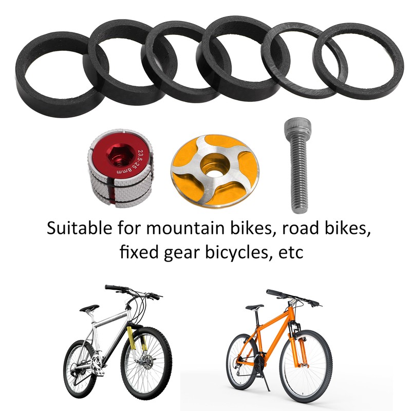 CANSUCC Bicycle Headset Spacer Set with Stem Top Cap and