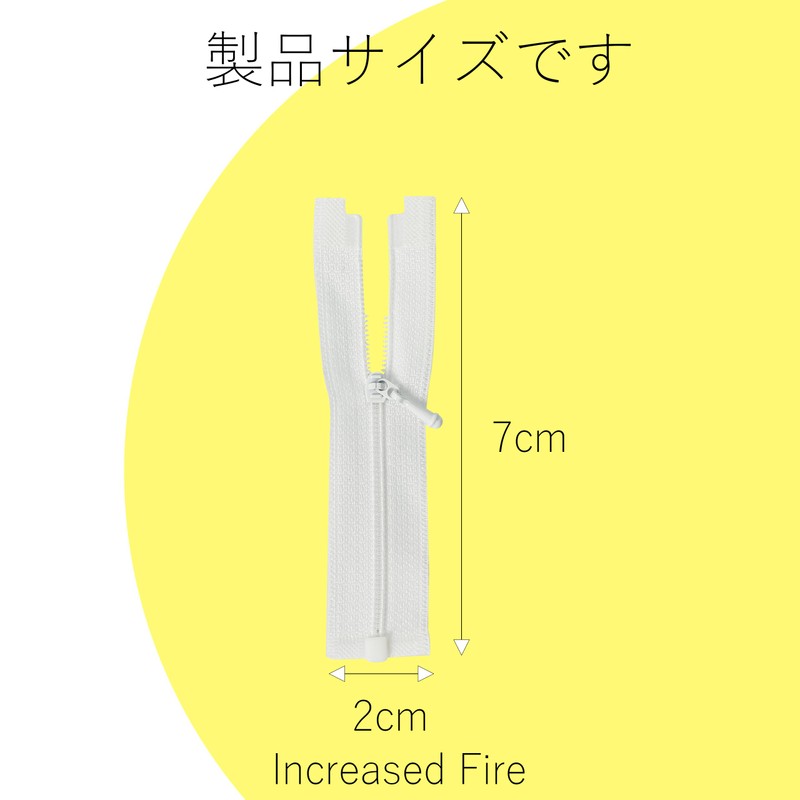 1 x Micro Doll Clothes Zipper, 5 Pieces, 2.8 inches