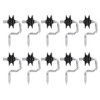 10 Pack Field Electronic Fence Front End Accessories Self Tapping
