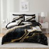 Merryword Black White Marble Comforter Set King Size 8 Pieces