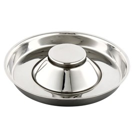 QIYADIN Stainless Steel Pet Bowl for Puppy and Cat, Dog Food and Water Feeding Bowl, Puppies and Kittens Weaning Bowls, Multiple Dogs and Cats Eat and Drink Together (1PC, S)