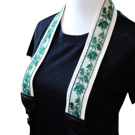 UNIKSTRAP Original Design Adjustable Camera Strap Green Lace, 2 Inch (5cm) Width, Fit for Canon Nikon Sony Interchangeable Lens Digital Camera/DSLR