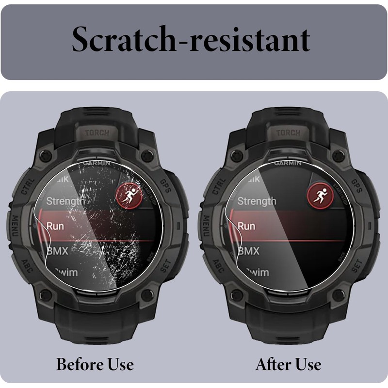 Murmure Screen Protector for Garmin Instinct 3 45mm, 3 Pack