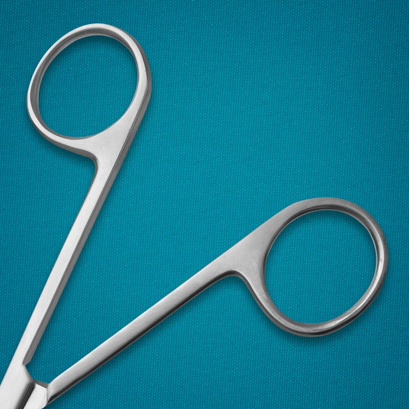 DEXA DENTAL Spencer Suture Scissors - Stainless Steel, Hook Tip,