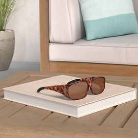 URUMQI Sunglasses Fit Over Glasses, Polarized 100% UV Protection Wrap-around Sunglasses for Men & Women Driving