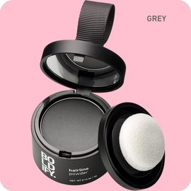 BOLDIFY Hairline Powder - Root Touch Up Hair Color for Gray Coverage - Bald Spot Concealing Hair Powder for Women & Men - 48-Hour Stain-Proof - Trending on TikTok - Haircare:_Grey_10 g