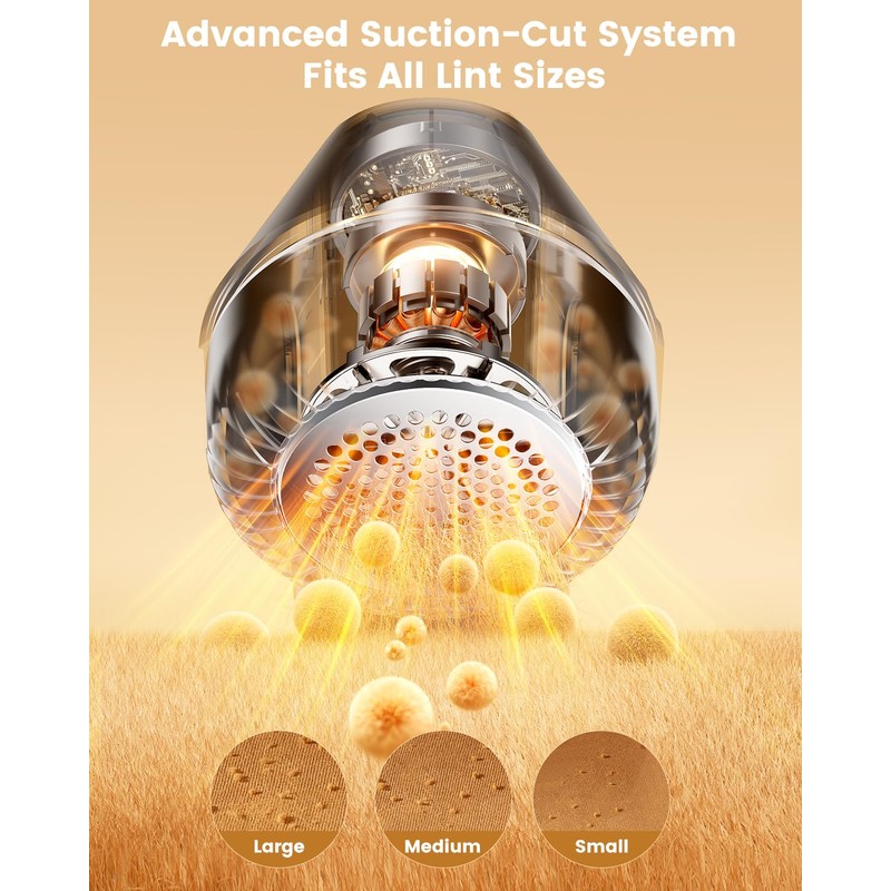 coldSky Fabric Shaver, Rechargeable Lint Shaver with Digital Display, Portable