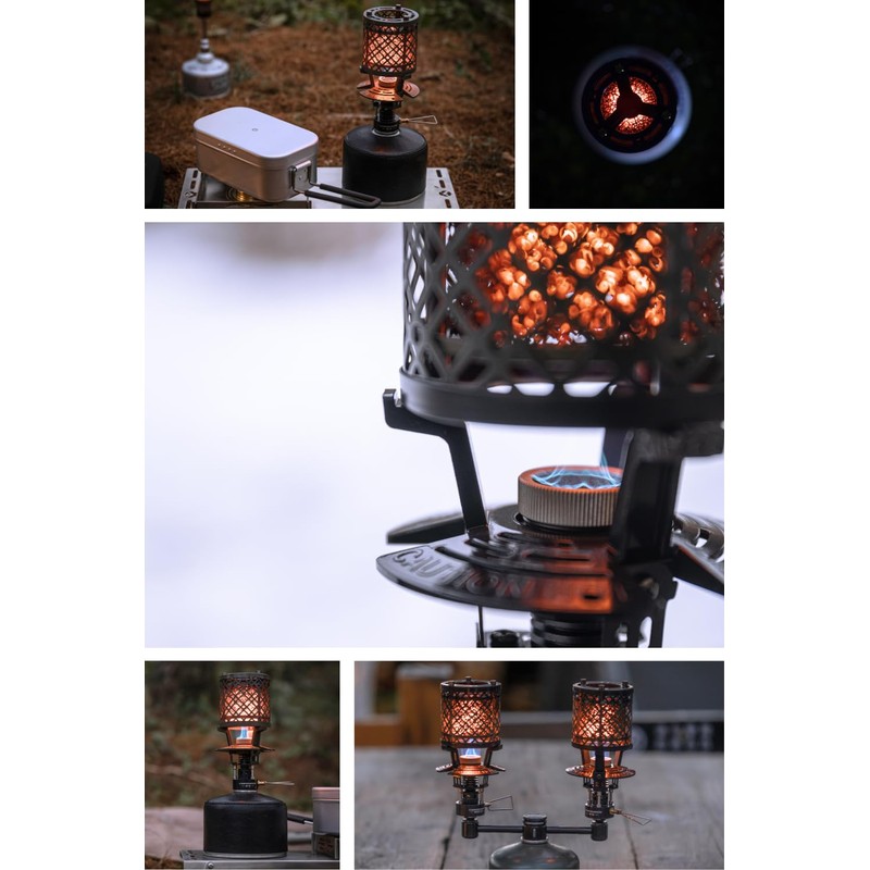CAMPINGMOON Gas Heater Propane Isobutane for Camping Outdoor T-HEATER GASWARE